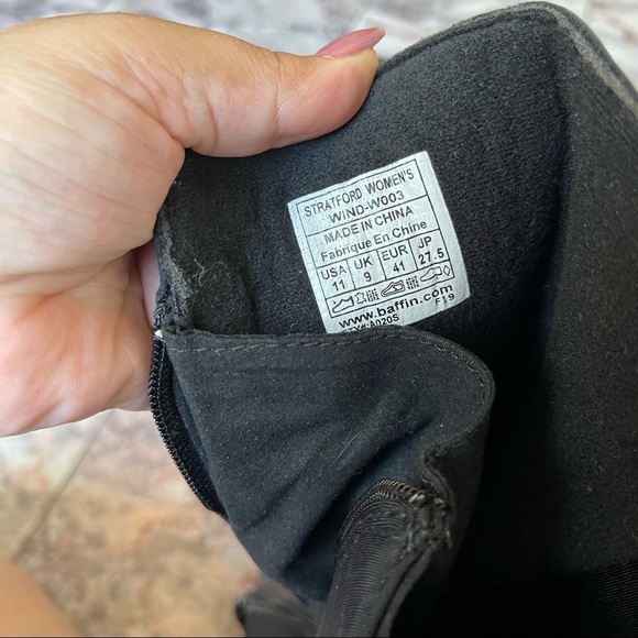 New Baffin Stratford Boots Black Size 11 - Picture 13 of 16